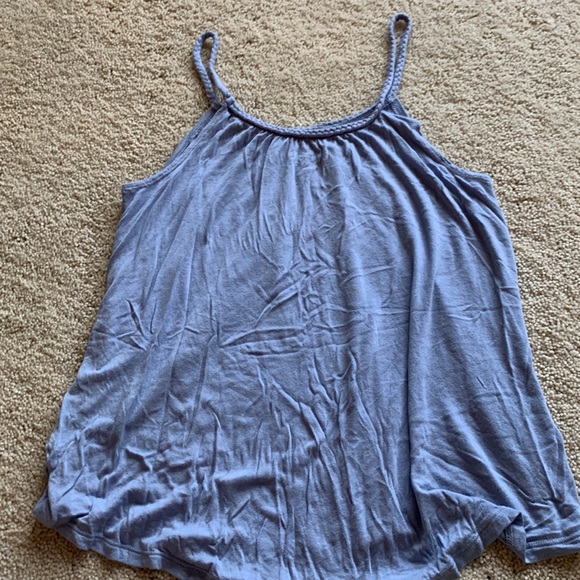 Periwinkle thin braided strap flowy tank top - Picture 7 of 7